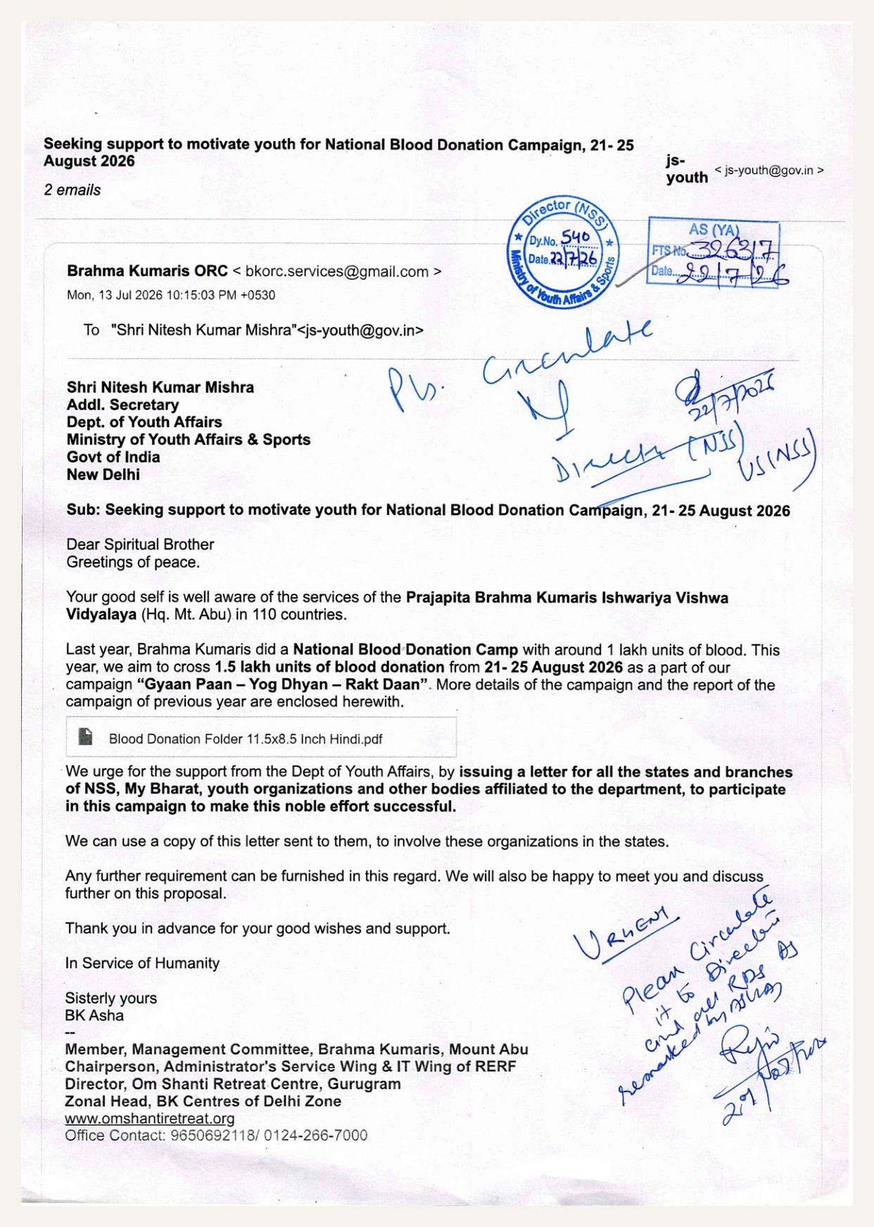 Official Communication